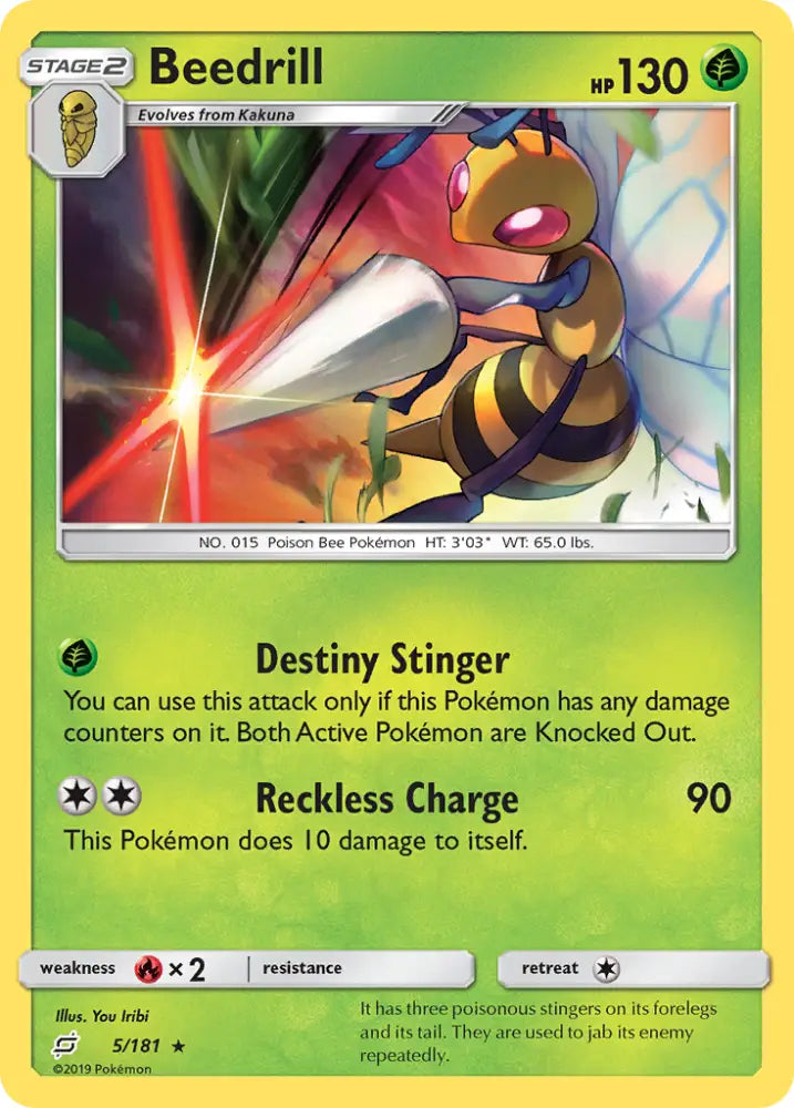 Beedrill (5/181) [Sun & Moon: Team Up] - Pokemon Single