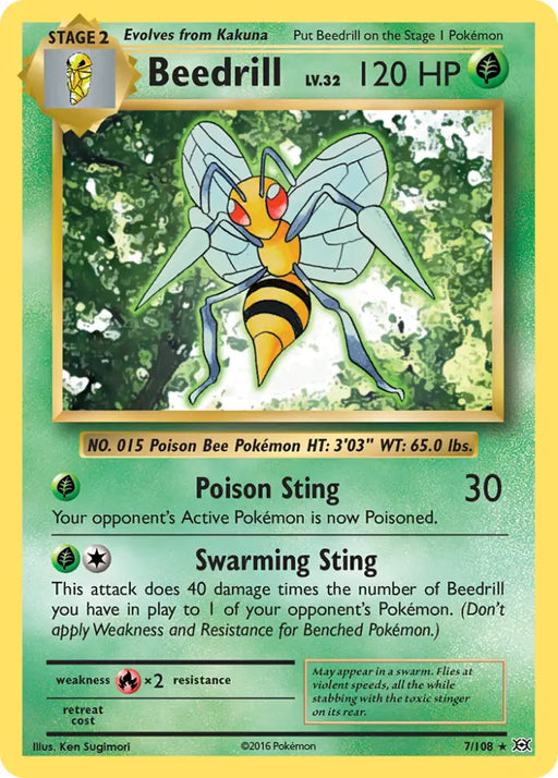 Beedrill (7/108) [XY: Evolutions] - Pokemon Single