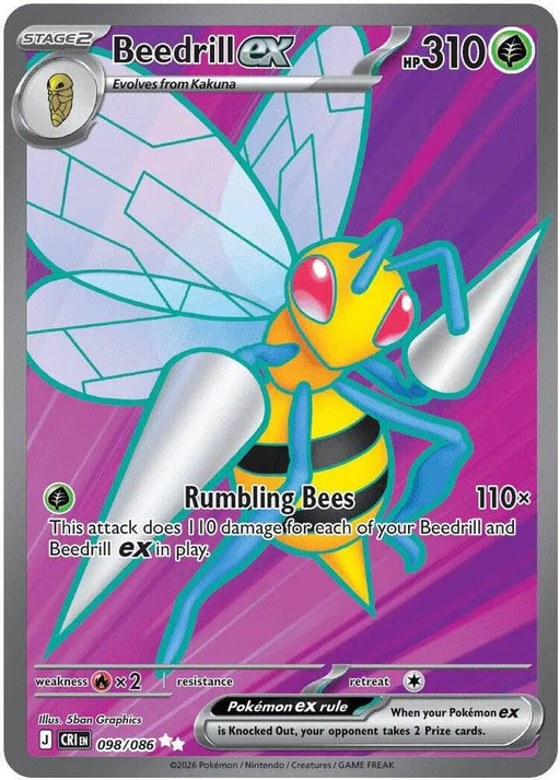 Beedrill ex - 098/086 [ME04: Chaos Rising]