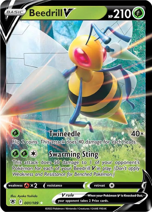 Beedrill V (001/189) [Sword & Shield: Astral Radiance] - Pokemon Single