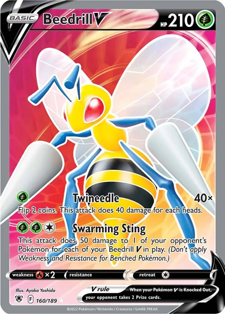 Beedrill V (160/189) [Sword & Shield: Astral Radiance] - Pokemon Single