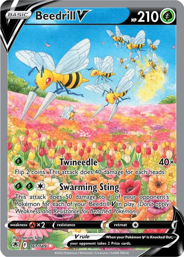 Beedrill V (161/189) [Sword & Shield: Astral Radiance] - Pokemon Single