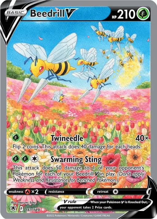 Beedrill V (161/189) [Sword & Shield: Astral Radiance] - Pokemon Single