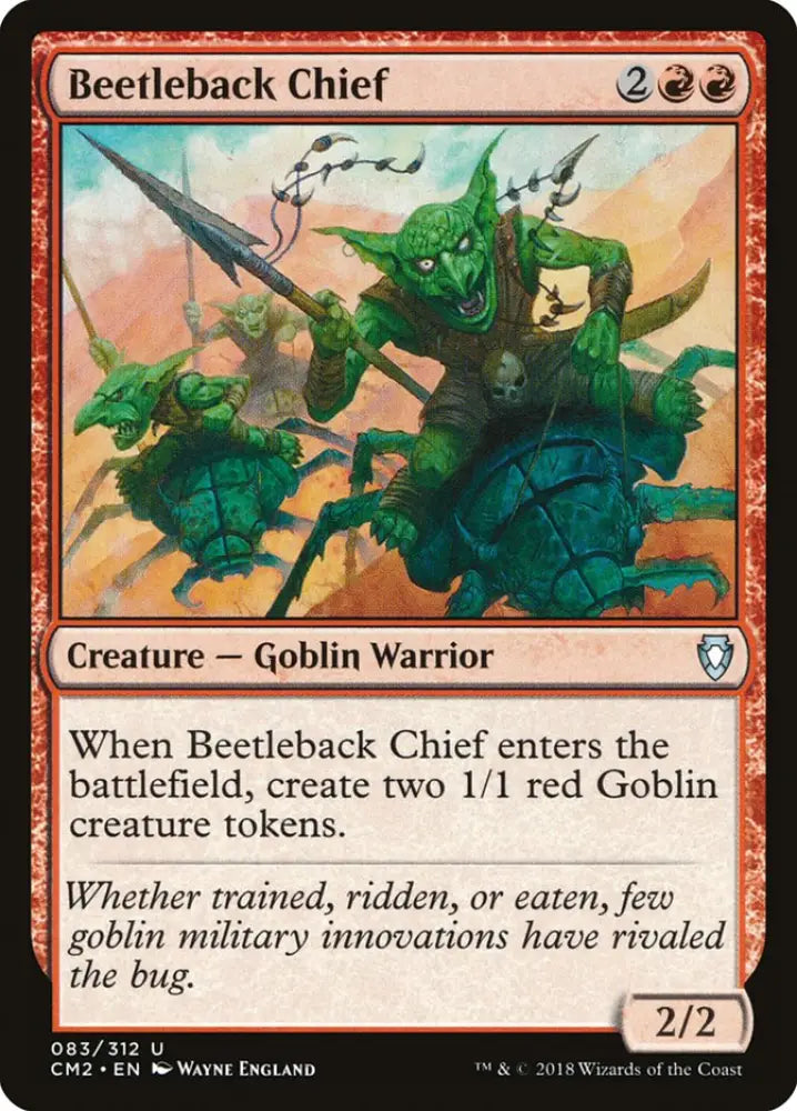 Beetleback Chief [Commander Anthology Volume II] - MTG Single