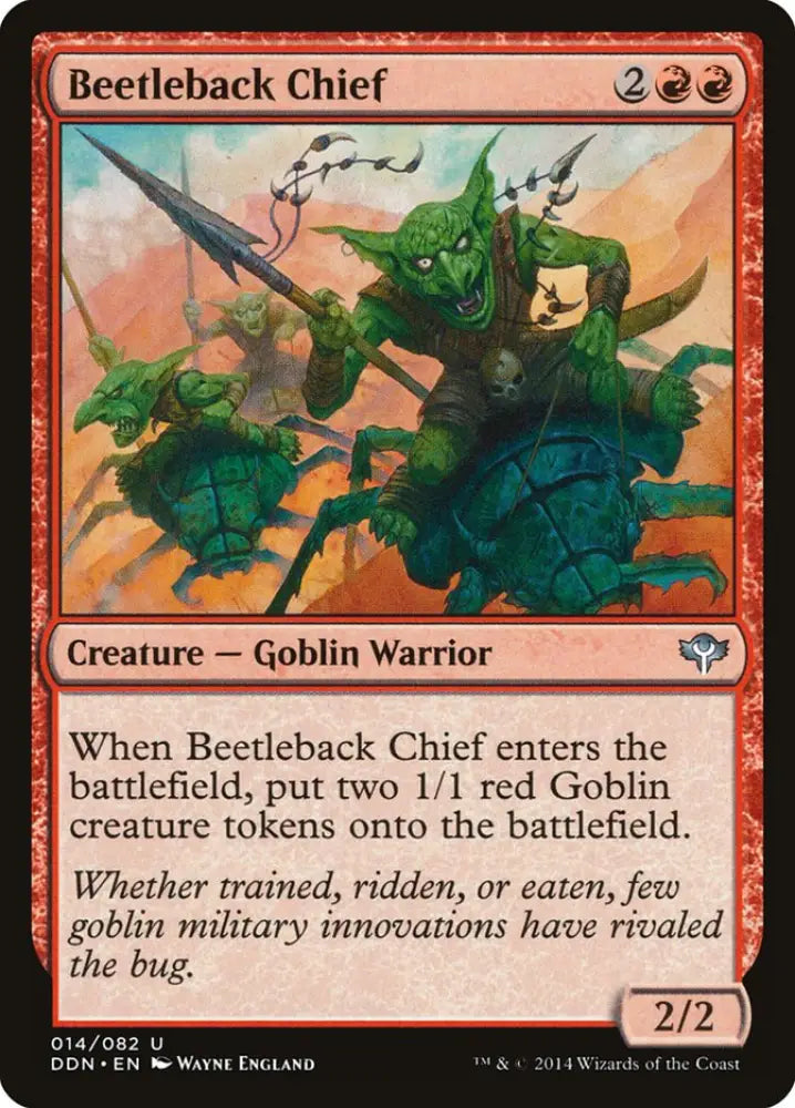 Beetleback Chief [Duel Decks: Speed vs. Cunning] - MTG Single