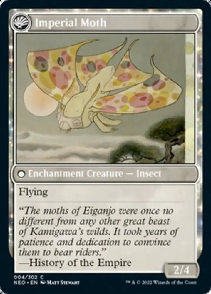 Befriending the Moths // Imperial Moth [Kamigawa: Neon Dynasty] - MTG Single