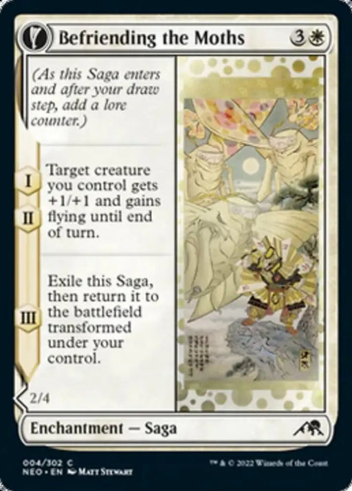 Befriending the Moths // Imperial Moth [Kamigawa: Neon Dynasty] - MTG Single