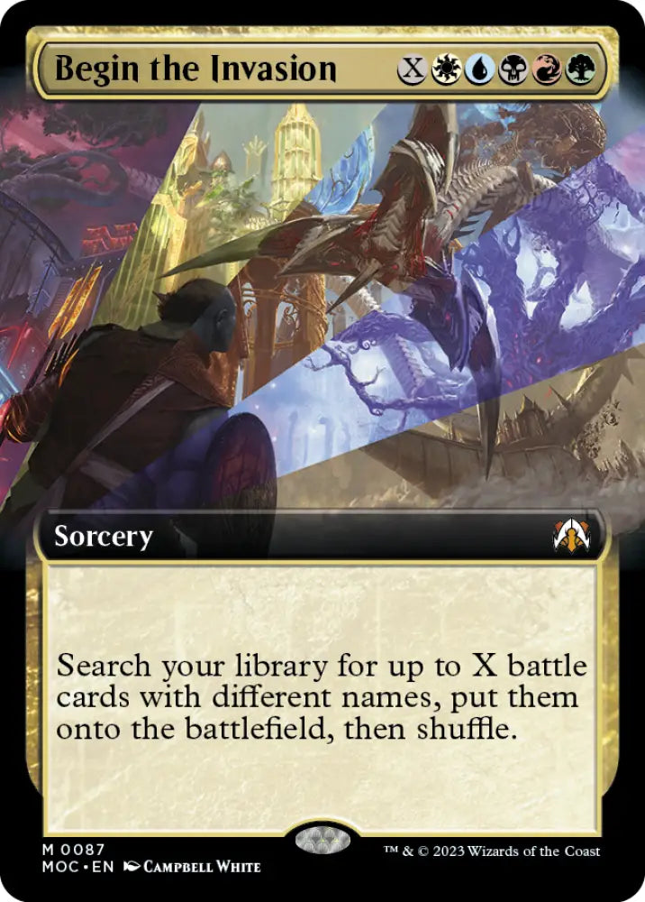 Begin the Invasion (Extended Art) [March of the Machine Commander] - MTG Single