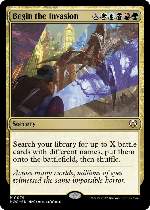 Begin the Invasion [March of the Machine Commander] - MTG Single