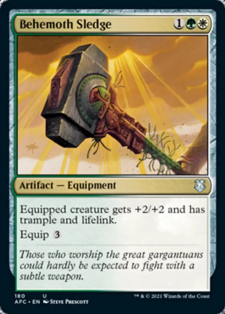 Behemoth Sledge [Dungeons & Dragons: Adventures in the Forgotten Realms Commander] - MTG Single
