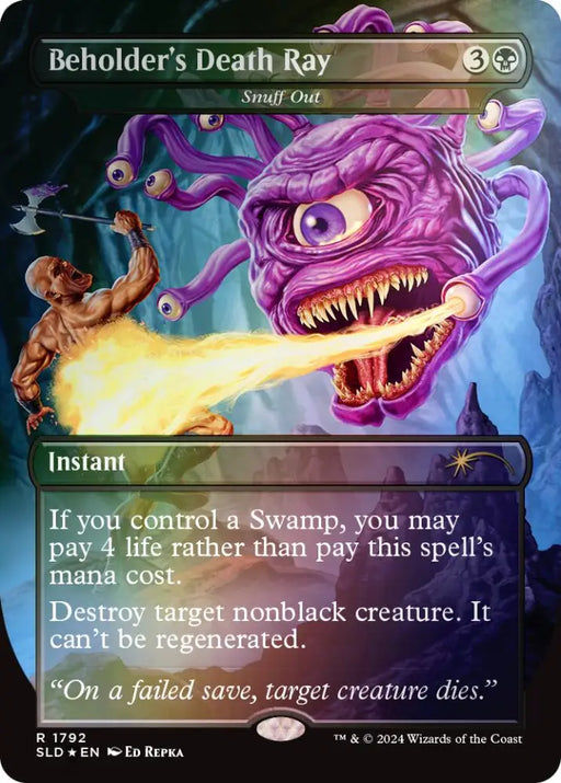 Beholder’s Death Ray - Snuff Out (Rainbow Foil) [Secret Lair Drop Series] - MTG Single