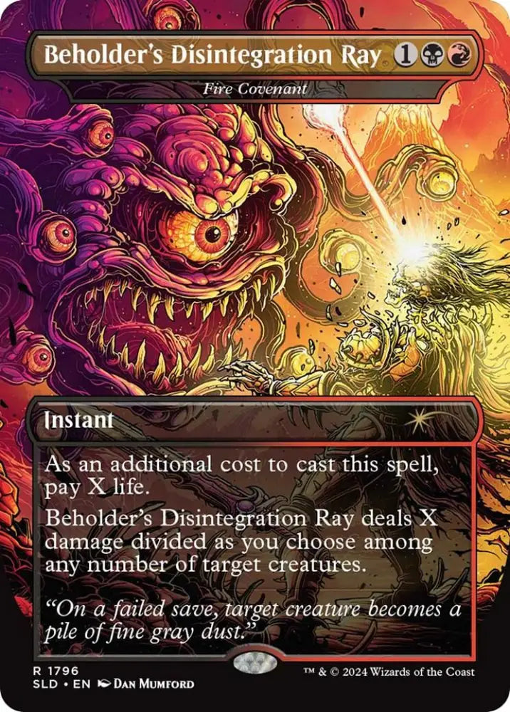 Beholder’s Disintegration Ray - Fire Covenant [Secret Lair Drop Series] - MTG Single