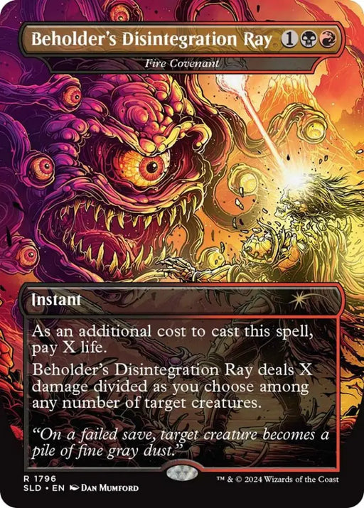 Beholder’s Disintegration Ray - Fire Covenant [Secret Lair Drop Series] - MTG Single