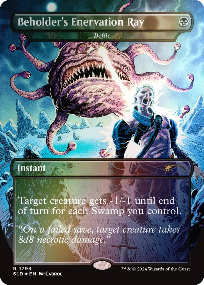 Beholder’s Enervation Ray - Defile (Rainbow Foil) [Secret Lair Drop Series] - MTG Single