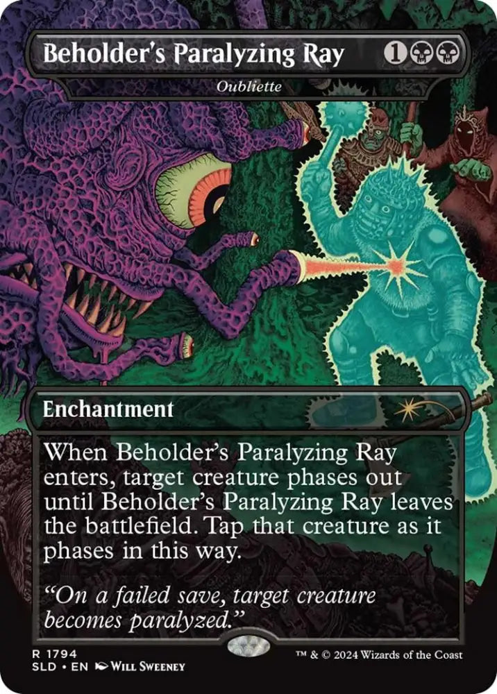 Beholder’s Paralyzing Ray - Oubliette [Secret Lair Drop Series] - MTG Single