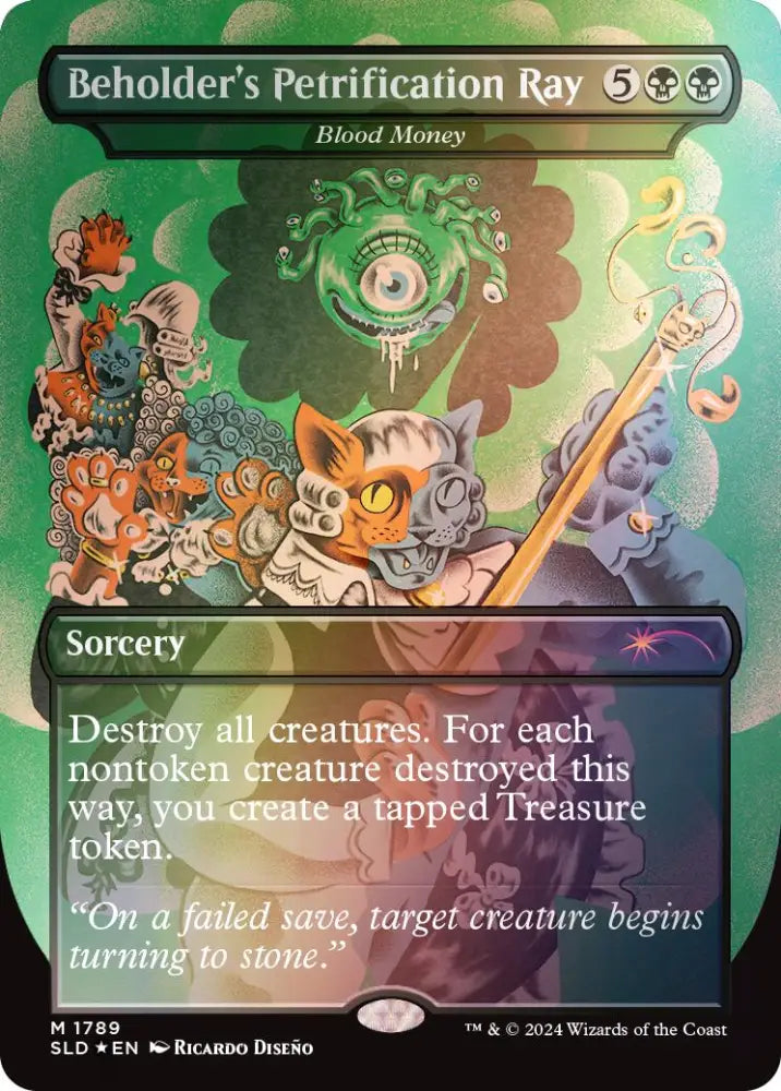 Beholder’s Petrification Ray - Blood Money (Rainbow Foil) [Secret Lair Drop Series] - MTG Single