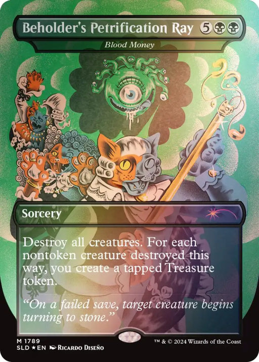 Beholder’s Petrification Ray - Blood Money (Rainbow Foil) [Secret Lair Drop Series] - MTG Single