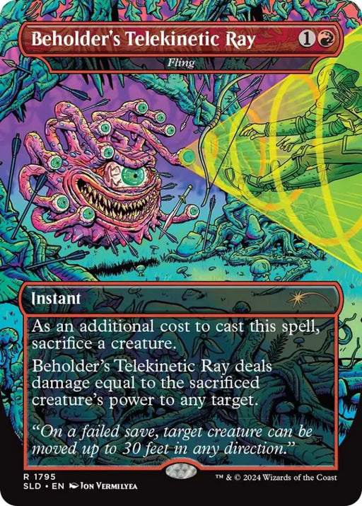Beholder’s Telekinetic Ray - Fling [Secret Lair Drop Series] - MTG Single