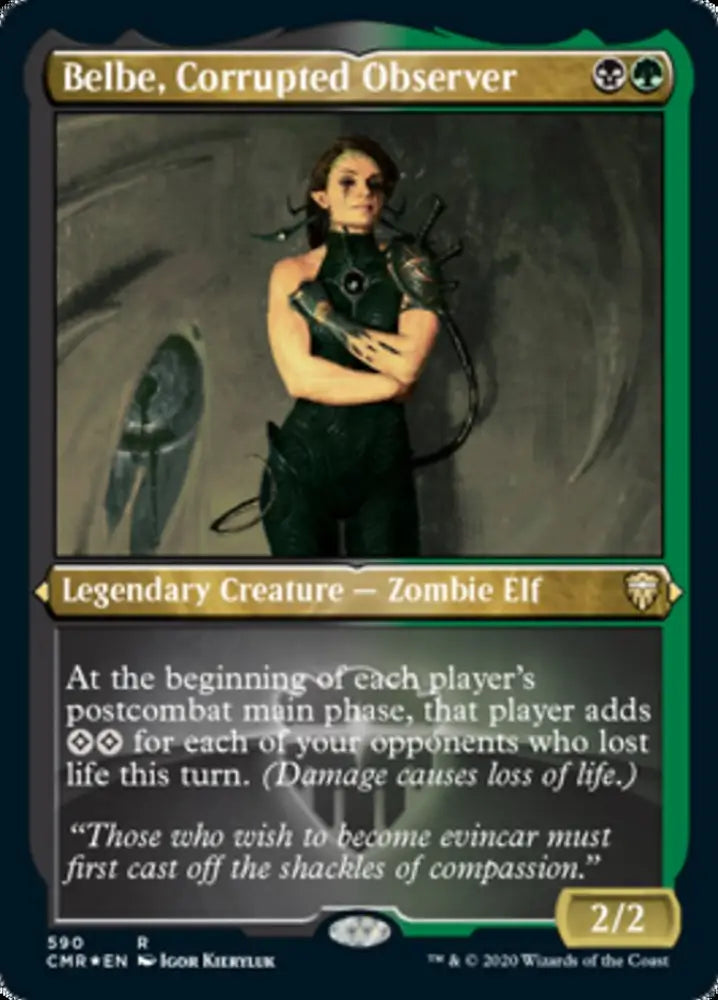 Belbe Corrupted Observer (Etched) [Commander Legends] - MTG Single