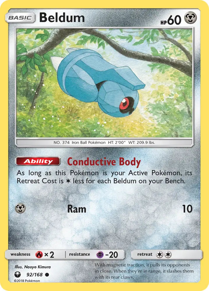 Beldum (92/168) [Sun & Moon: Celestial Storm] - Pokemon Single