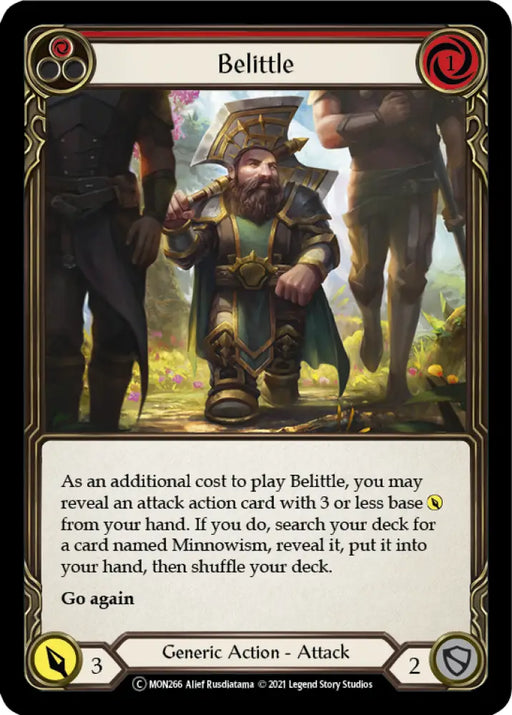 Belittle (Red) [Monarch Unlimited] Unlimited Rainbow Foil - Flesh And Blood Single