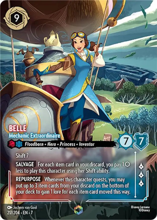 Belle - Mechanic Extraordinaire (Enchanted) (217/204) [Archazia’s Island] - Lorcana Single