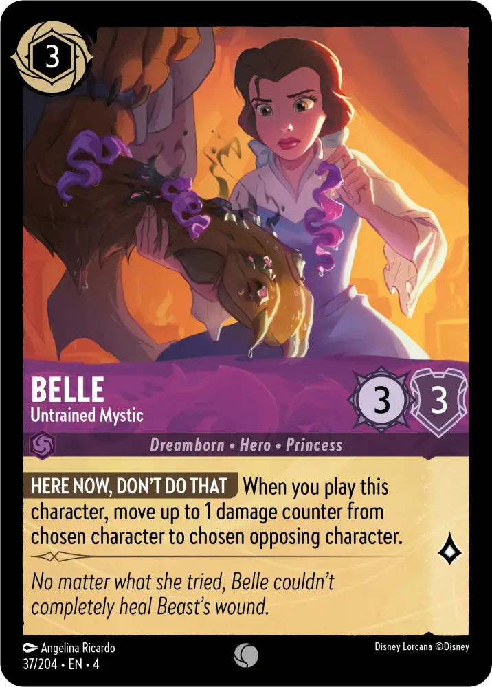 Belle - Untrained Mystic (37/204) [Ursula’s Return] - Lorcana Single