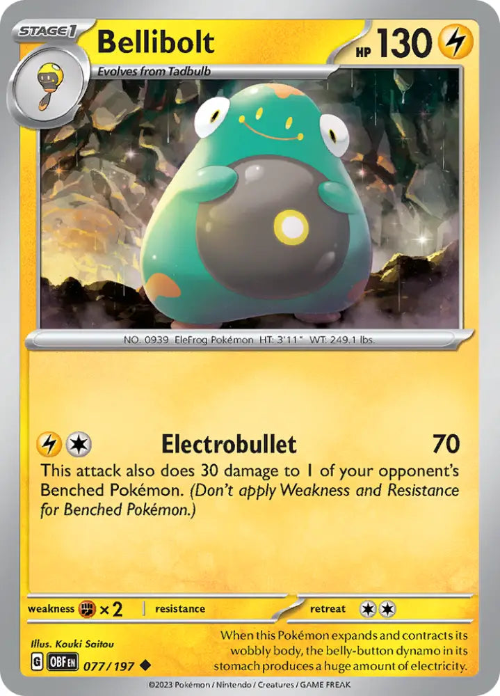 Bellibolt (077/197) [Scarlet & Violet: Obsidian Flames] - Pokemon Single