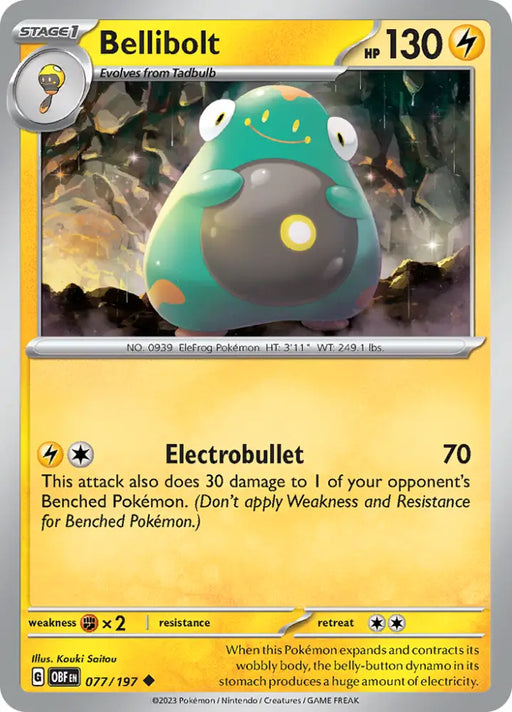 Bellibolt (077/197) [Scarlet & Violet: Obsidian Flames] - Pokemon Single
