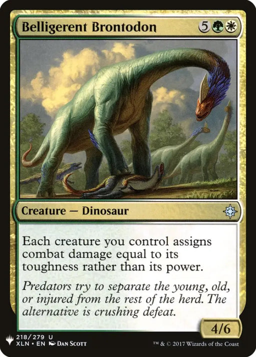 Belligerent Brontodon [Mystery Booster] - MTG Single