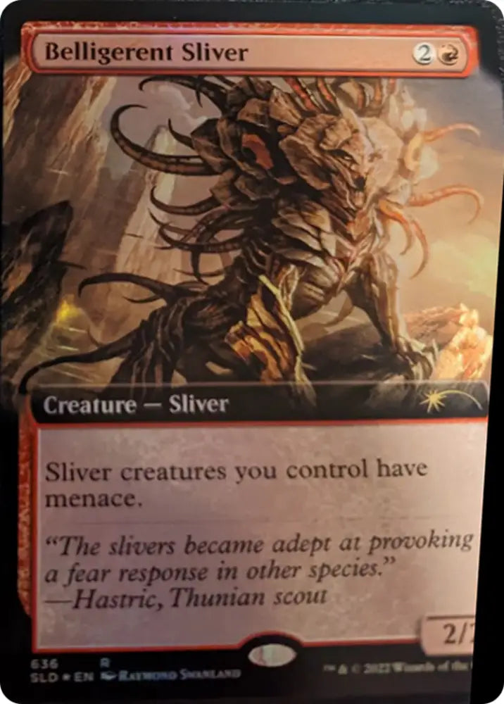 Belligerent Sliver (Extended Art) [Secret Lair Drop Series] - MTG Single