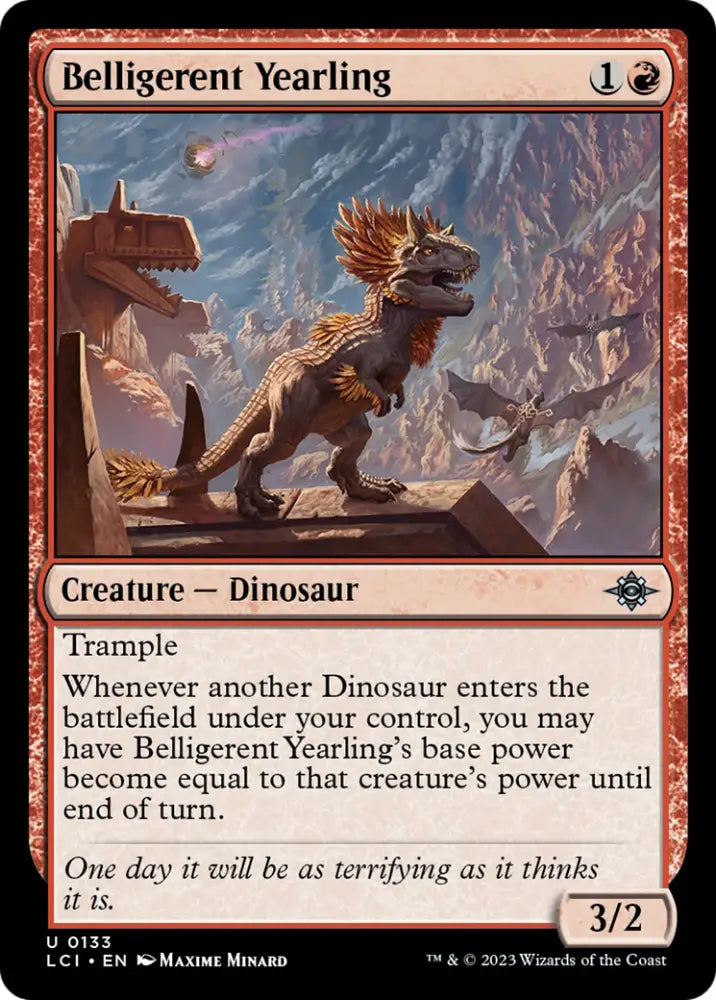 Belligerent Yearling [The Lost Caverns of Ixalan] - MTG Single