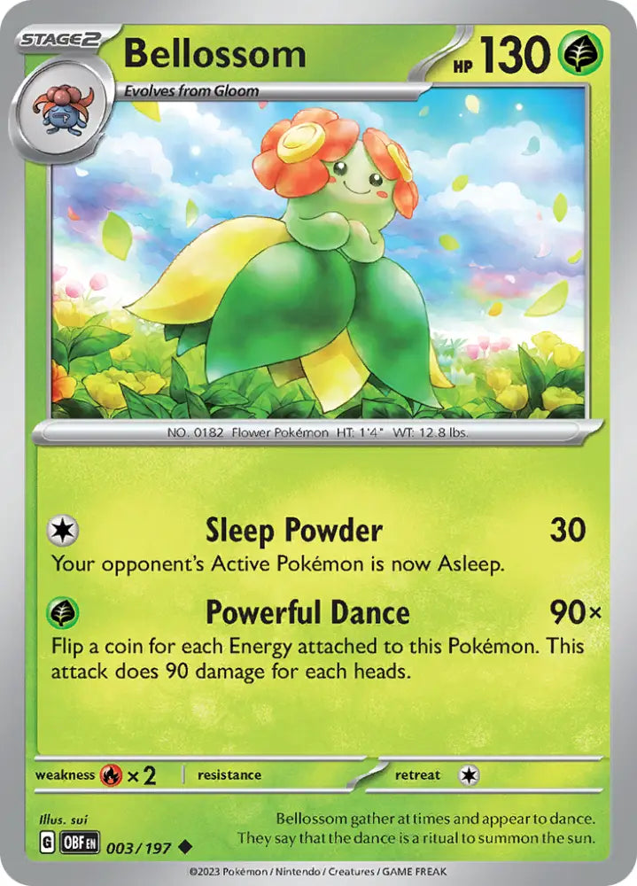 Bellossom (003/197) [Scarlet & Violet: Obsidian Flames] - Pokemon Single