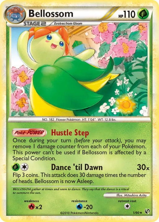 Bellossom (1/90) [HeartGold & SoulSilver: Undaunted] - Pokemon Single