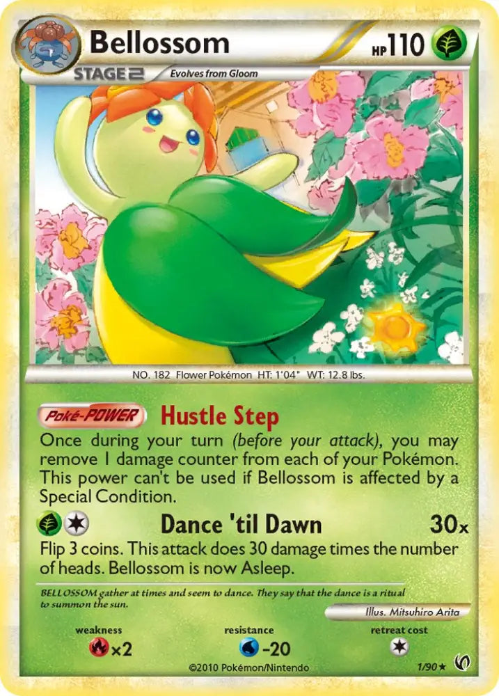 Bellossom (1/90) (Theme Deck Exclusive) [HeartGold & SoulSilver: Undaunted] - Pokemon Single