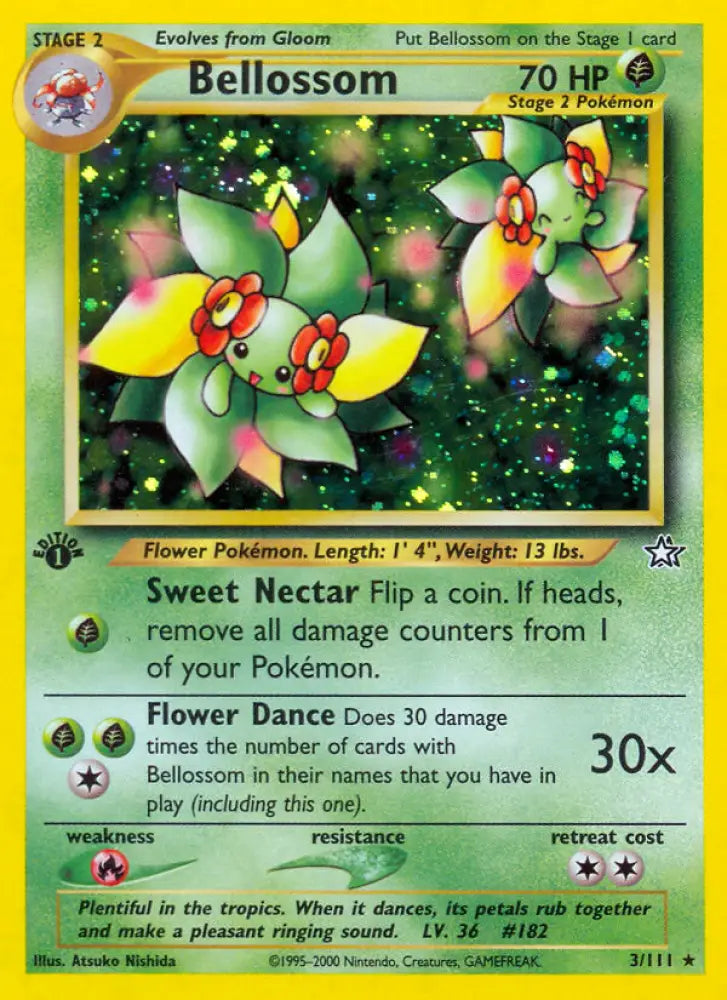 Bellossom (3/111) [Neo Genesis 1st Edition] - Pokemon Single