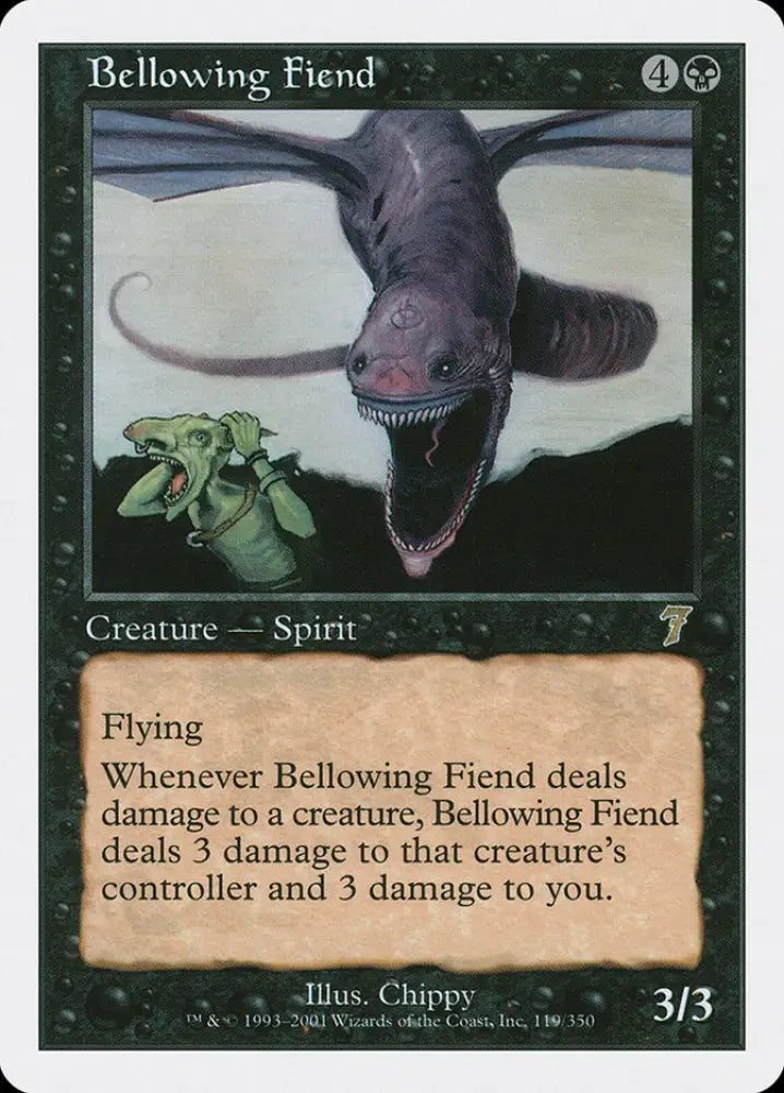 Bellowing Fiend [Seventh Edition] - MTG Single