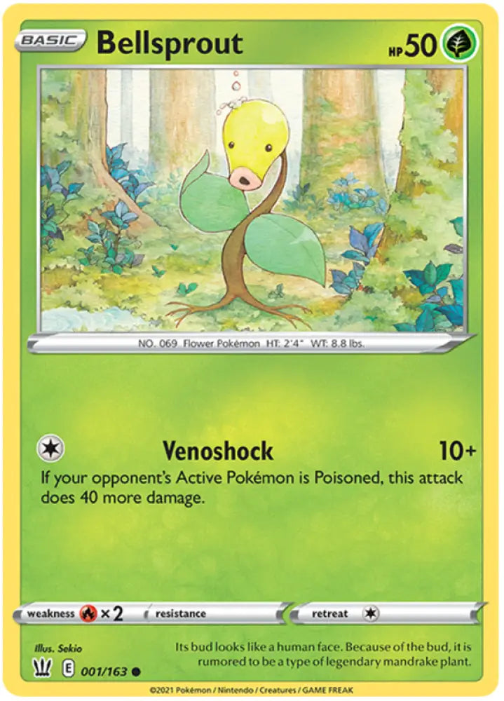 Bellsprout (001/163) [Sword & Shield: Battle Styles] - Pokemon Single