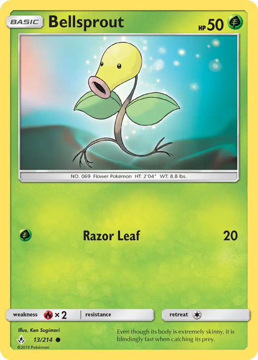 Bellsprout (13/214) [Sun & Moon: Unbroken Bonds] - Pokemon Single