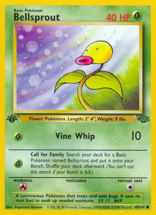 Bellsprout (49/64) [Jungle 1st Edition] - Pokemon Single