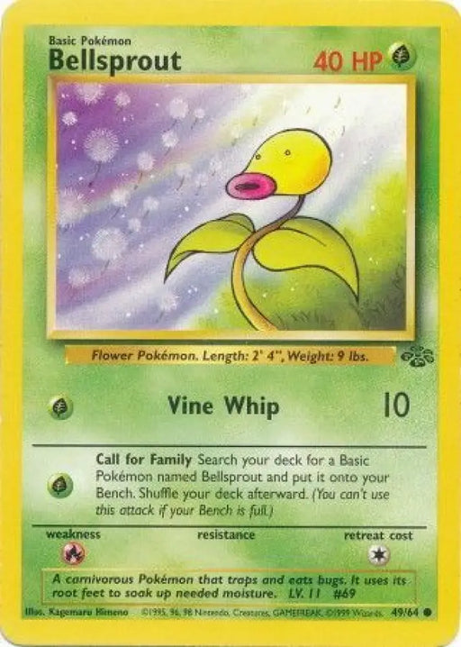 Bellsprout (49/64) [Jungle Unlimited] - Pokemon Single