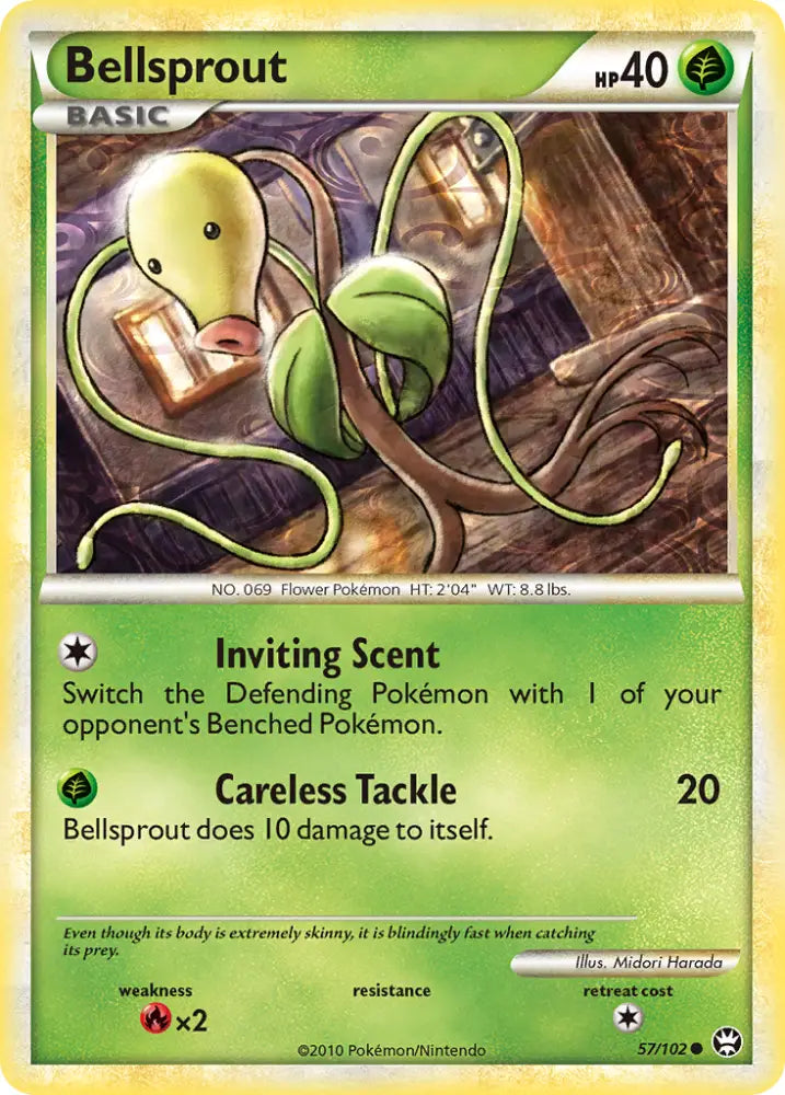 Bellsprout (57/102) [HeartGold & SoulSilver: Triumphant] - Pokemon Single