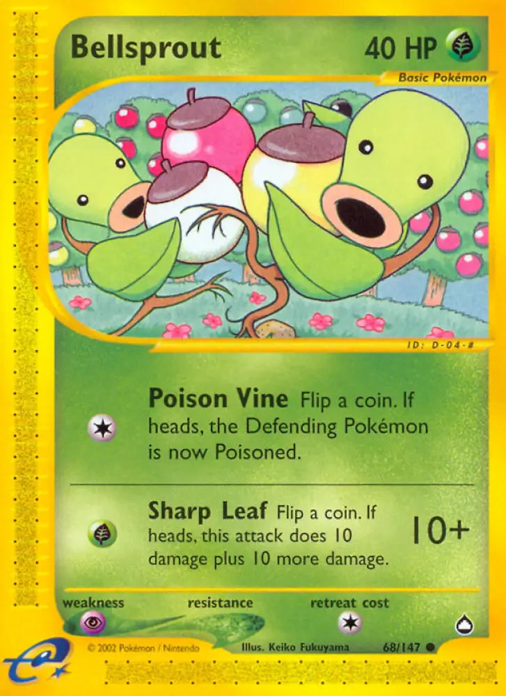 Bellsprout (68/147) [Aquapolis] - Pokemon Single