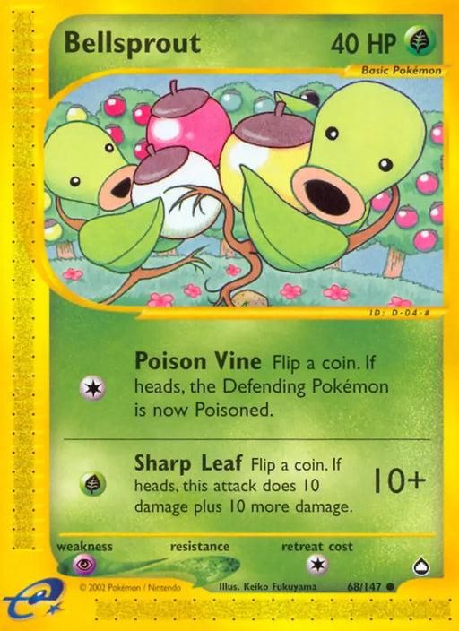 Bellsprout (68/147) [Aquapolis] - Pokemon Single