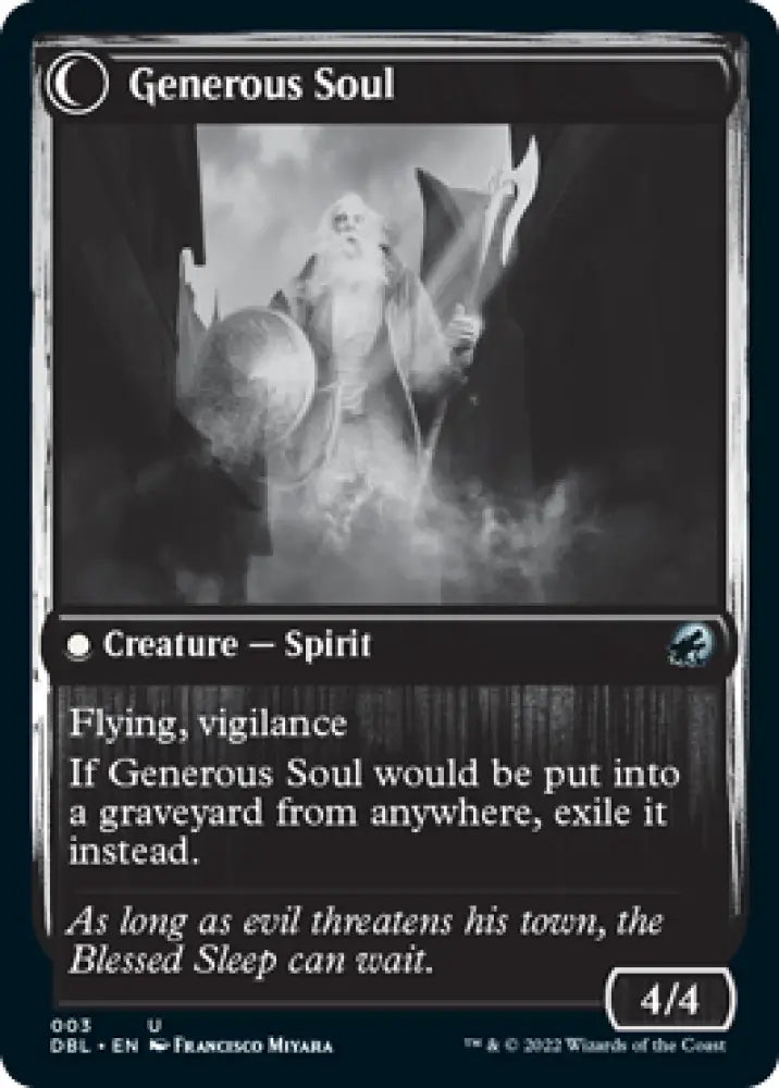 Beloved Beggar // Generous Soul [Innistrad: Double Feature] - MTG Single
