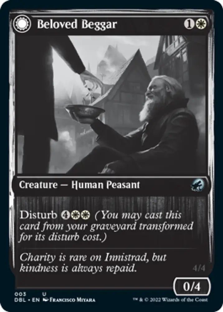 Beloved Beggar // Generous Soul [Innistrad: Double Feature] - MTG Single