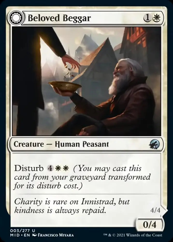 Beloved Beggar // Generous Soul [Innistrad: Midnight Hunt] - MTG Single