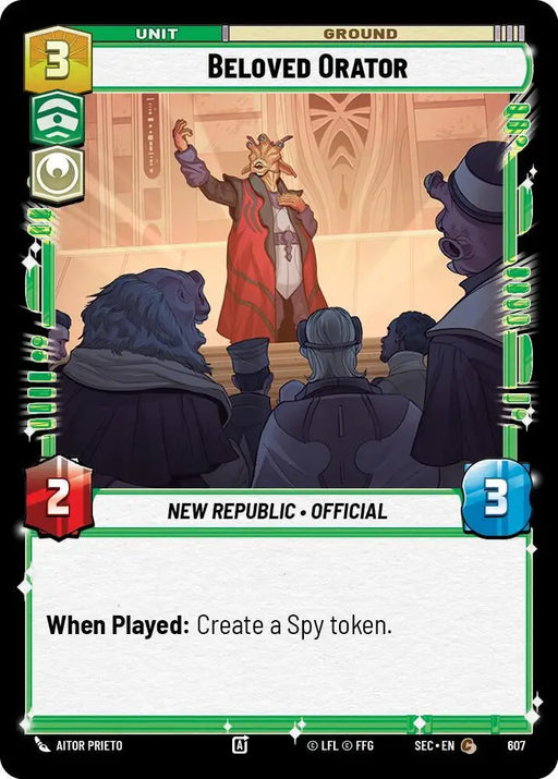 Beloved Orator (Foil) (607) [Secrets of Power]