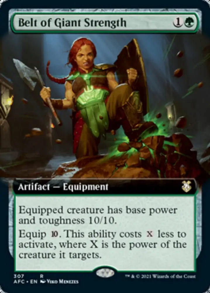 Belt of Giant Strength (Extended Art) [Dungeons & Dragons: Adventures in the Forgotten Realms Commander] - MTG Single