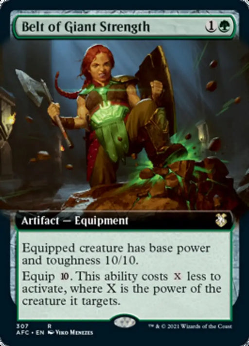 Belt of Giant Strength (Extended Art) [Dungeons & Dragons: Adventures in the Forgotten Realms Commander] - MTG Single